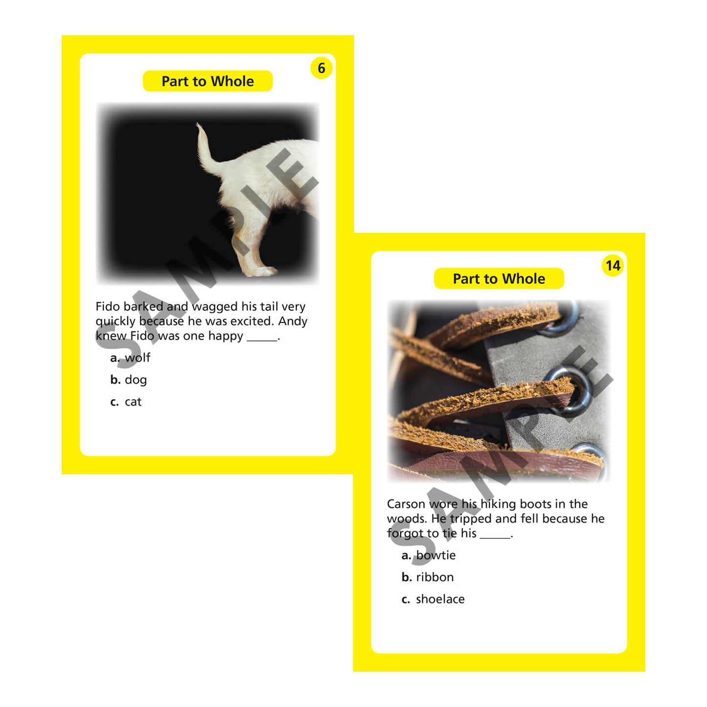 Inferences for Sentence Completion Cards