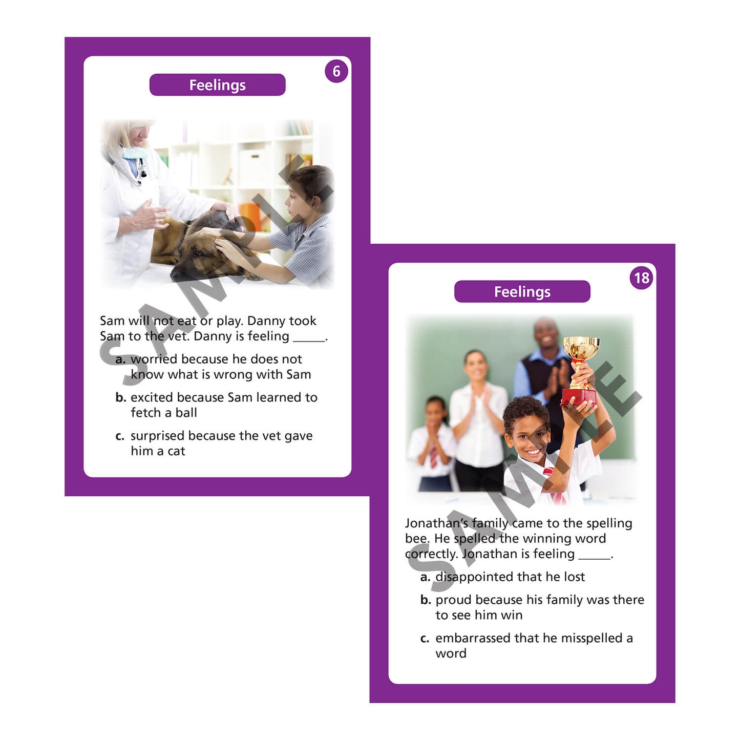 Inferences for Sentence Completion Cards