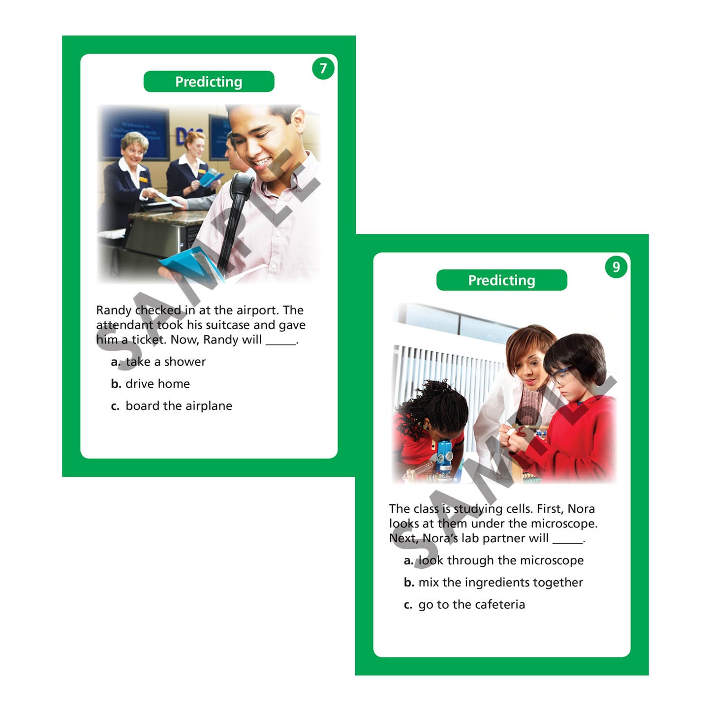 Inferences for Sentence Completion Cards