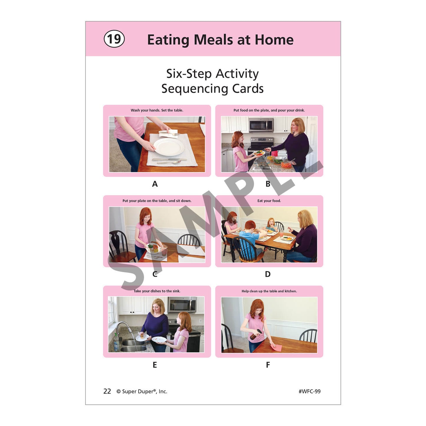 Webber Activities of Daily Living Photo Sequencing Cards
