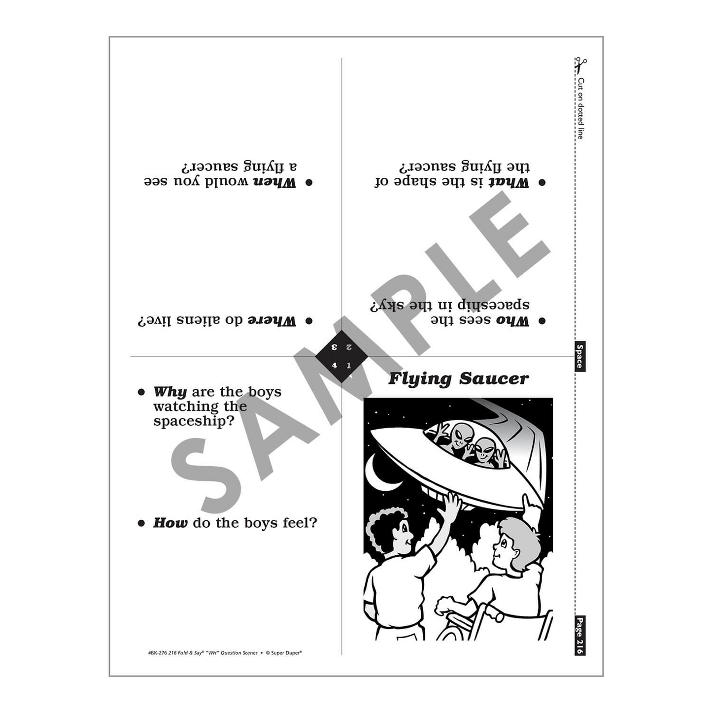 216 Fold & Say WH Question Scenes