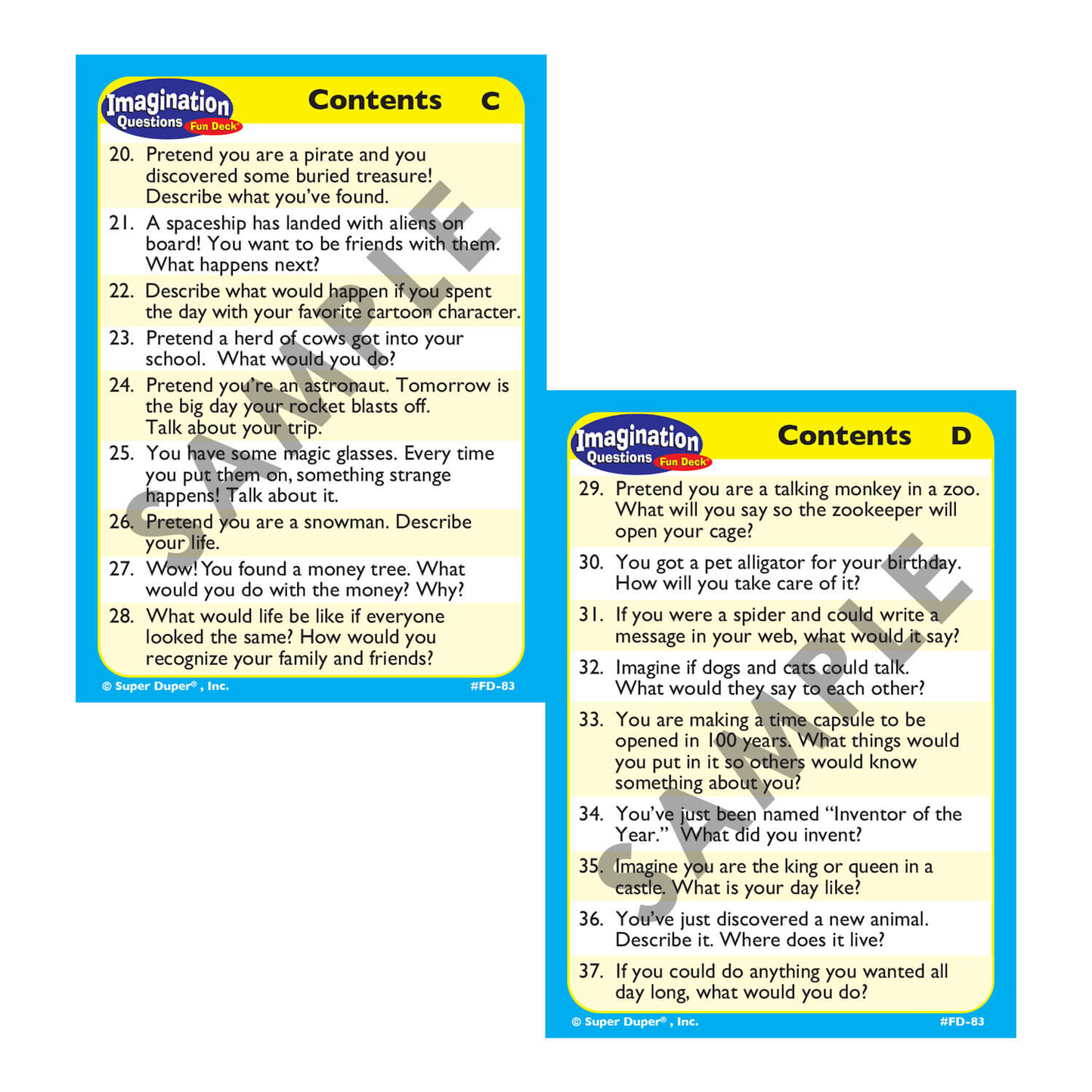Imagination Questions Fun Deck