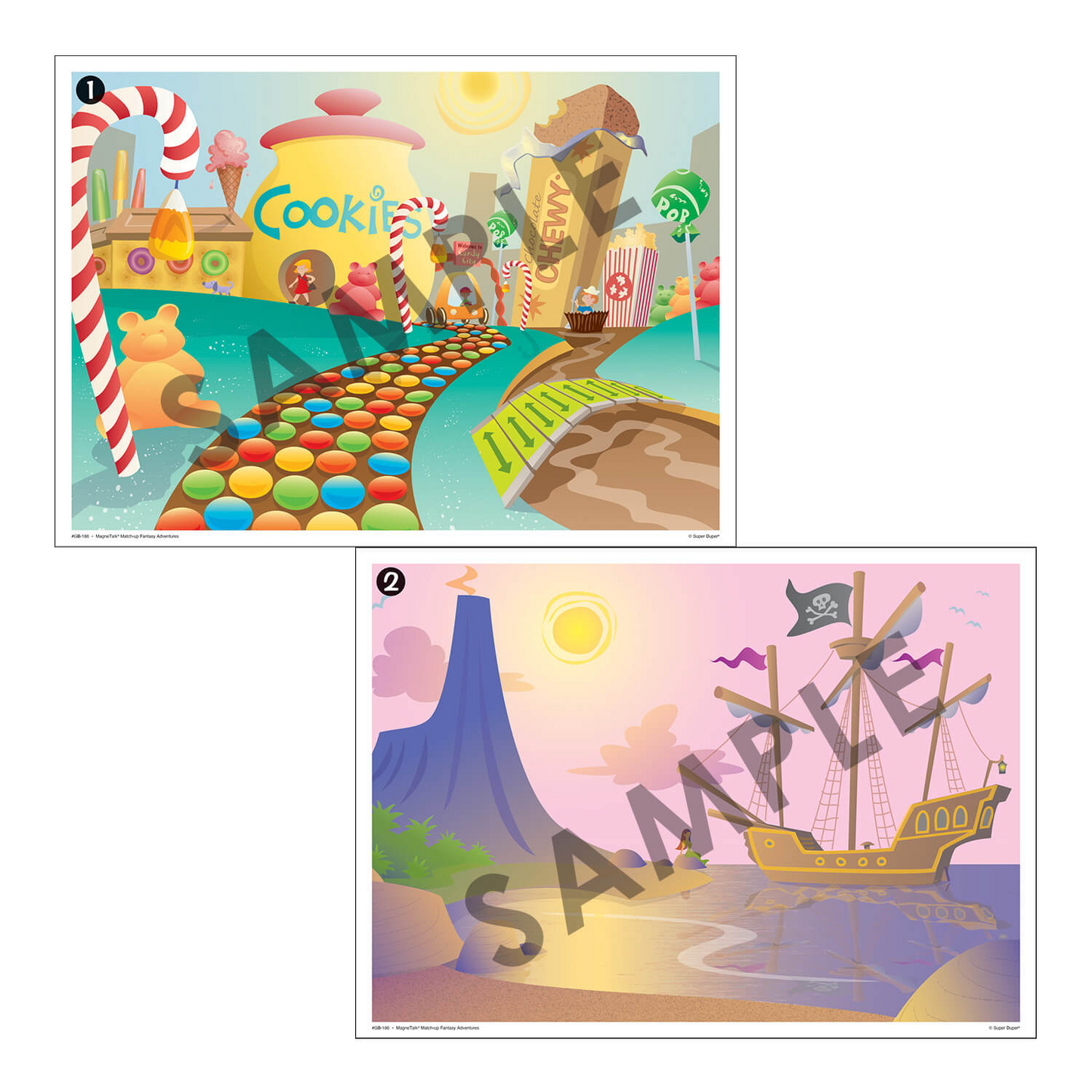 Magnetalk Match Up Fantasy Story Adventures with Barrier Game Board Stand