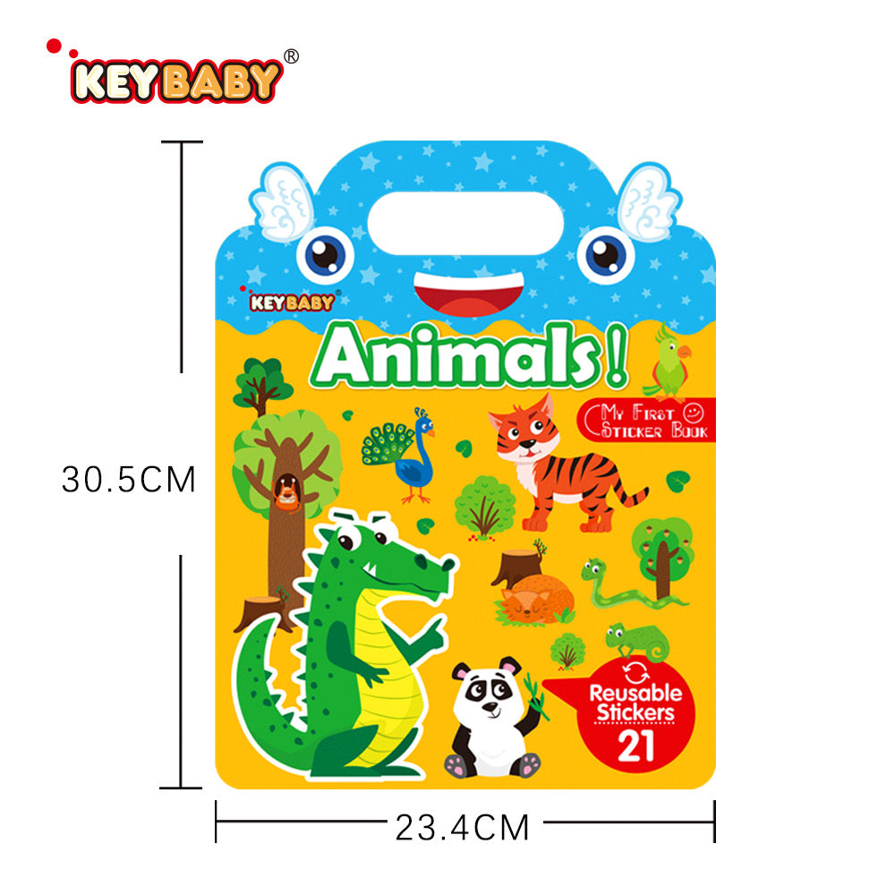 Jelly Sticker Book – Reusable, Fun & Educational (8 Designs)
