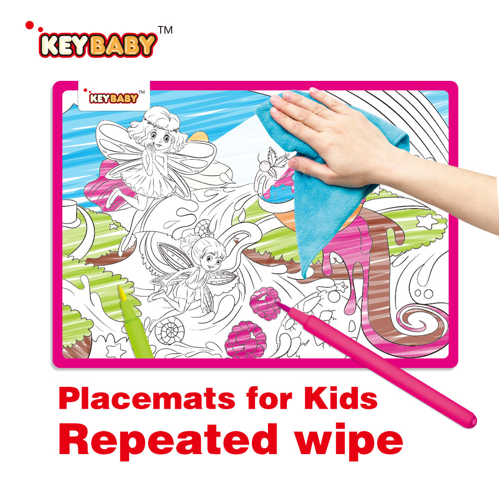 Drawing Placemat with Erasable/Washable Markers