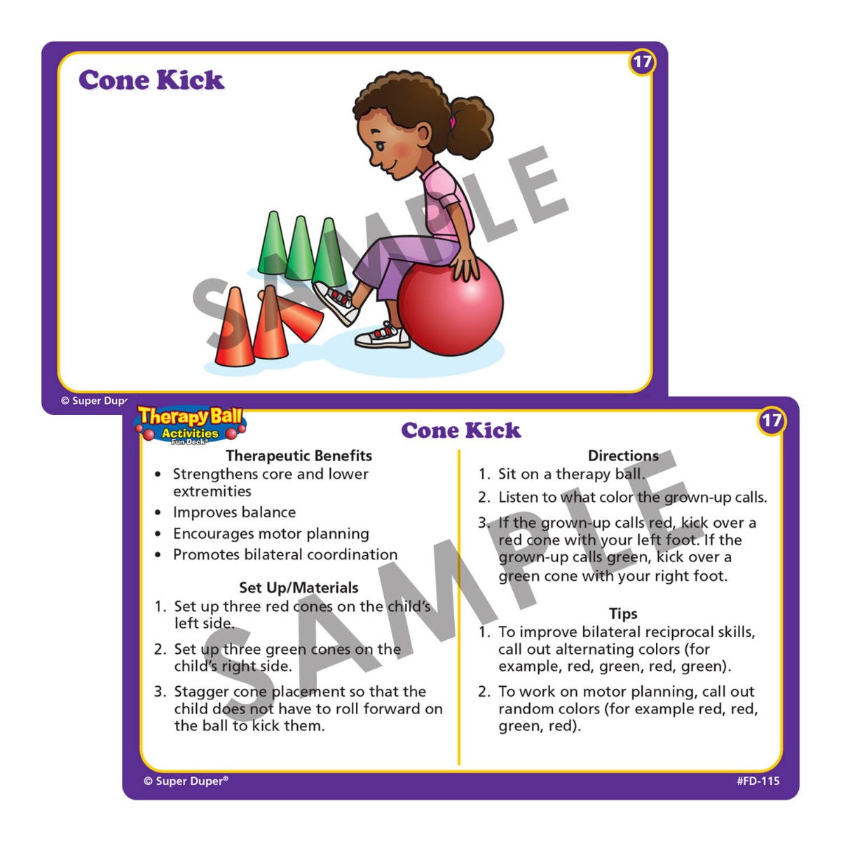 Therapy Ball Activities Fun Deck