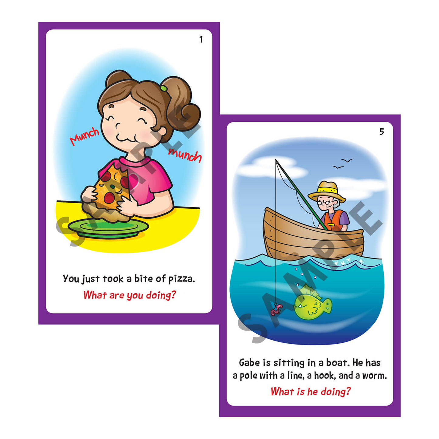 Inferencing with Verbs Fun Deck