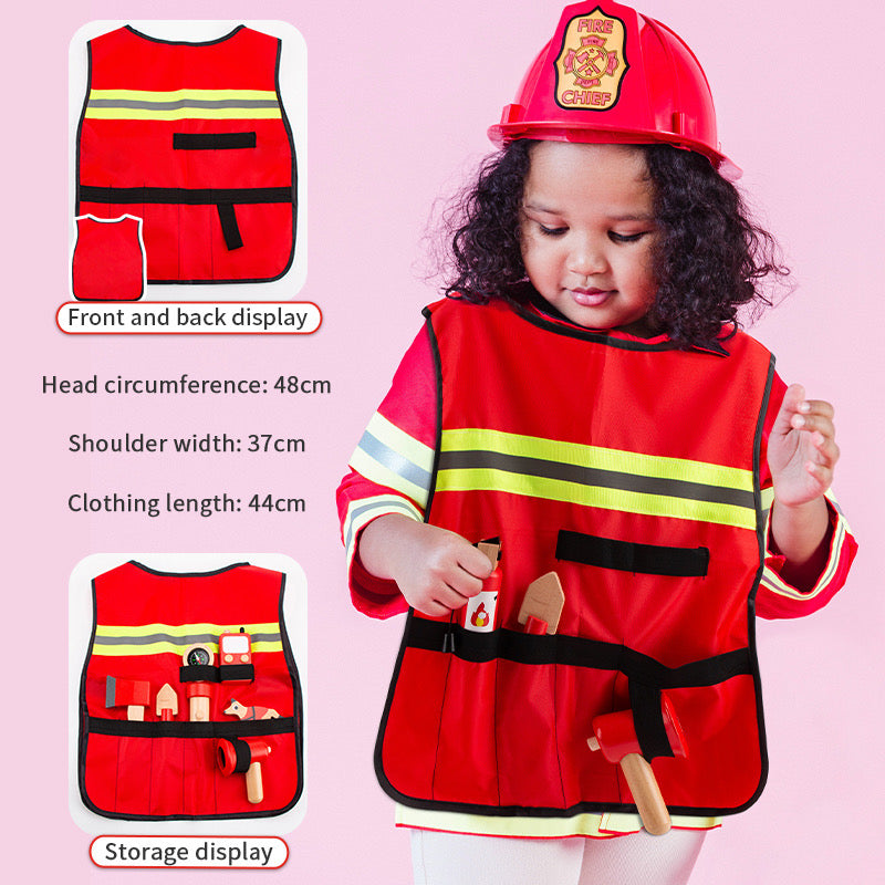 Firefighter Wooden Playset