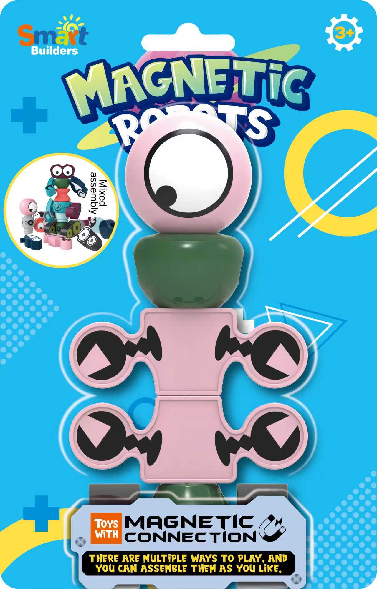 Magnetic Robot & Monster Builders – Collect & Create Series (15 Designs)