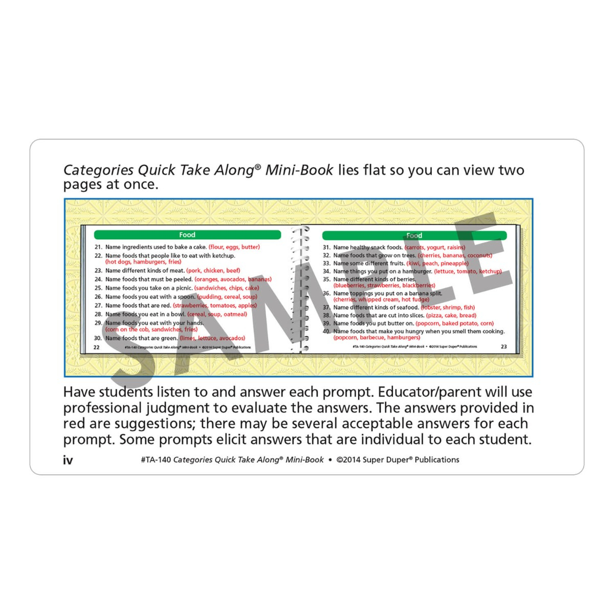 Categories Quick Take Along