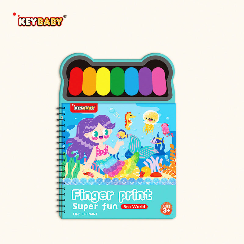 Finger Print Super Fun – Finger Painting Activity Book (4 Designs)