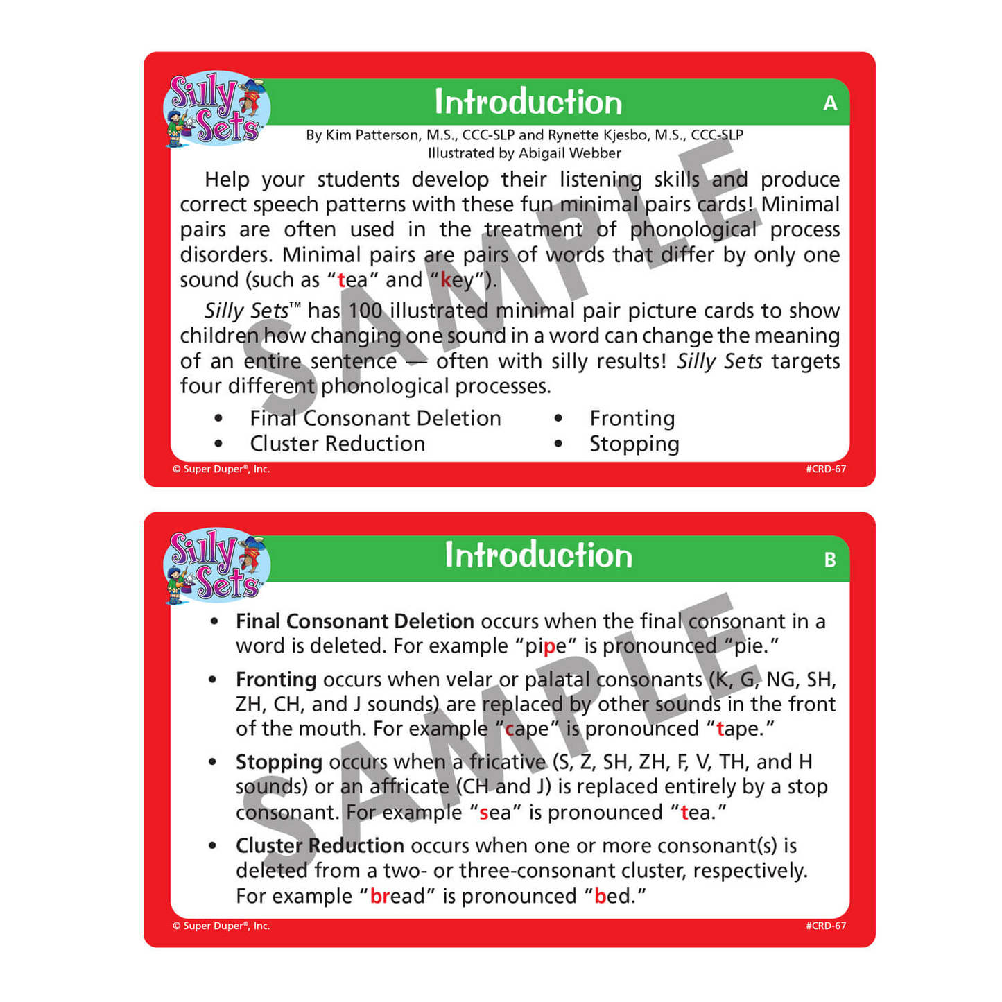 Silly Sets Card Deck