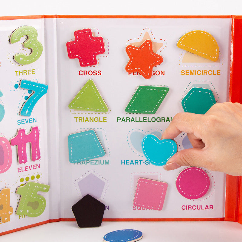 Digital Shapes and Numbers Magnetic Book
