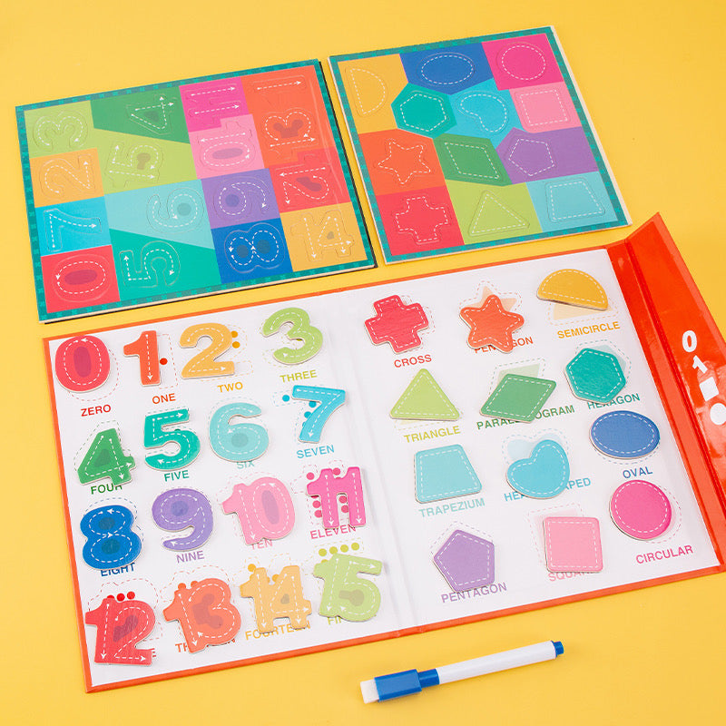 Digital Shapes and Numbers Magnetic Book