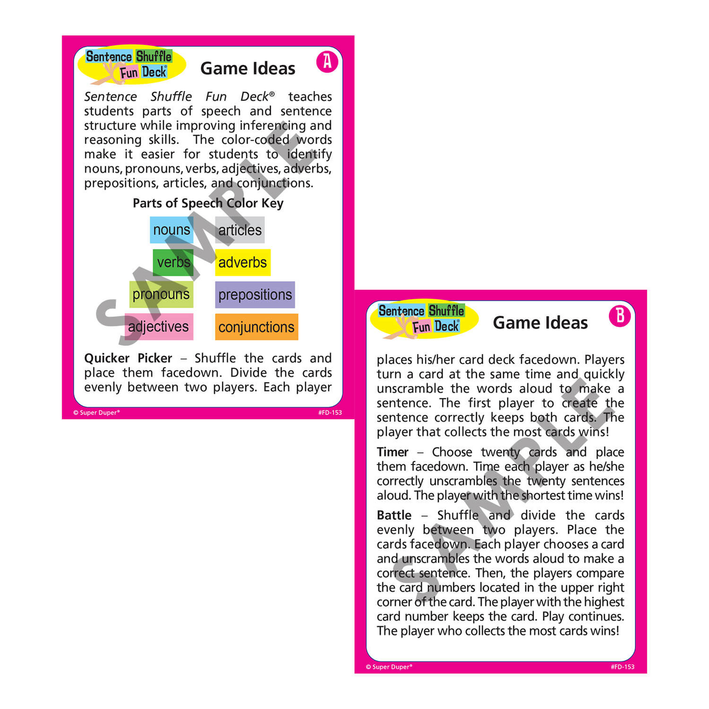 Sentence Shuffle Fun Deck