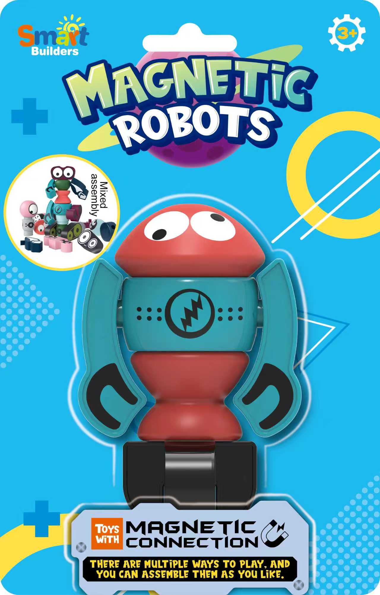 Magnetic Robot & Monster Builders – Collect & Create Series (15 Designs)