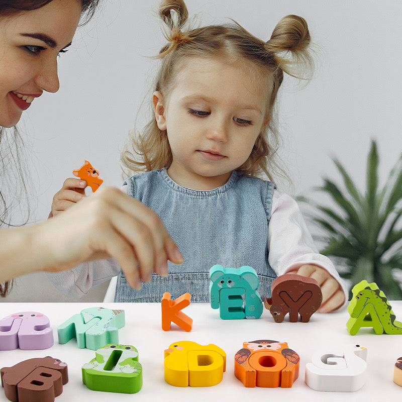 Animal Alphabet Wooden Toys