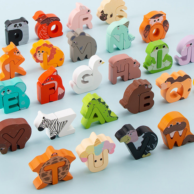 Animal Alphabet Wooden Toys
