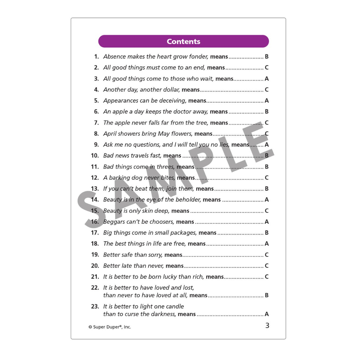Focus on 320 Idioms and Proverbs Secret Decoder Fun Deck