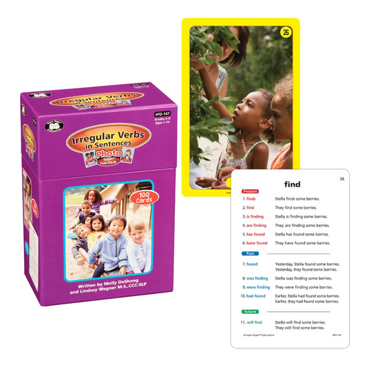 Irregular Verbs in Sentences Fun Deck
