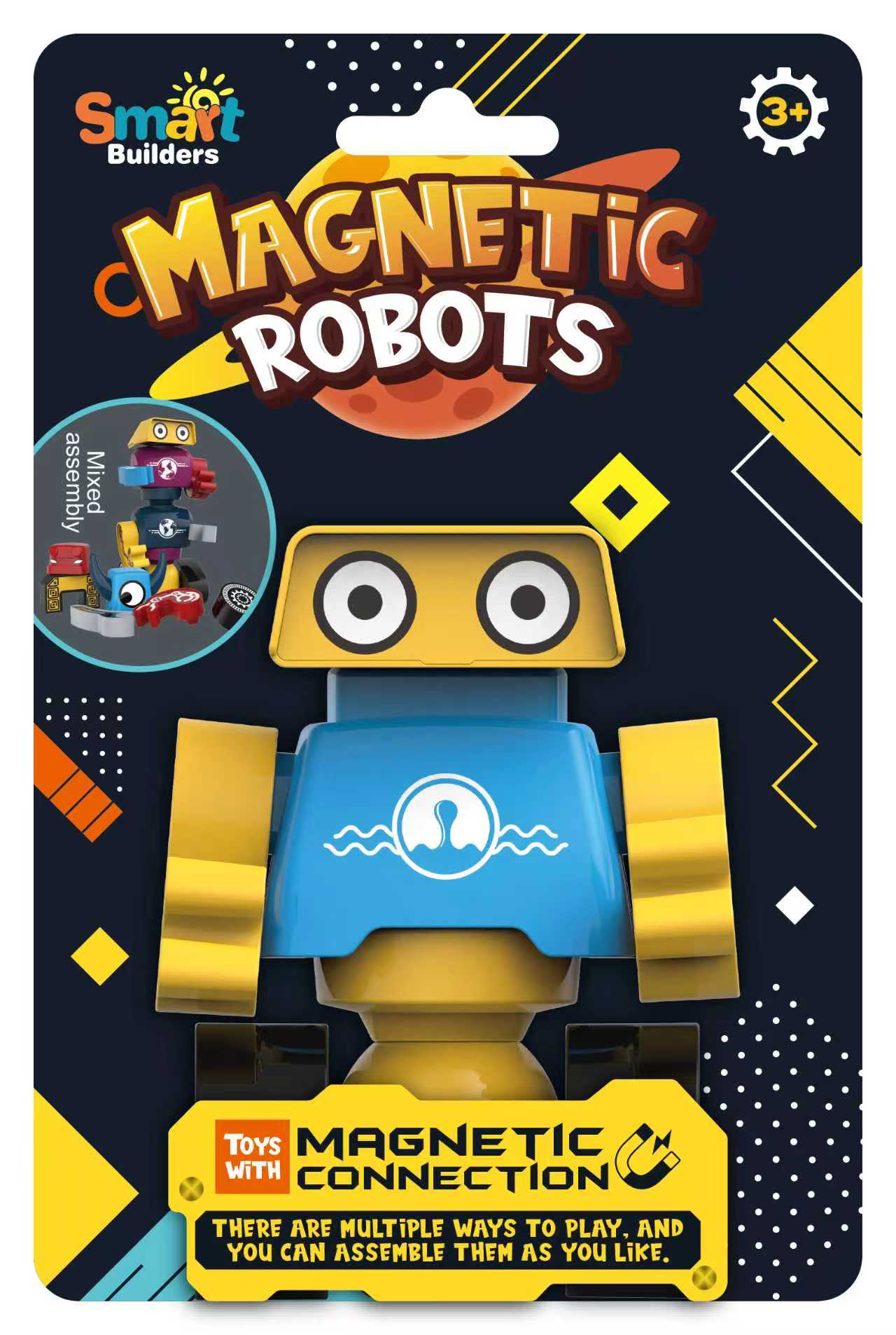 Magnetic Robot & Monster Builders – Collect & Create Series (15 Designs)
