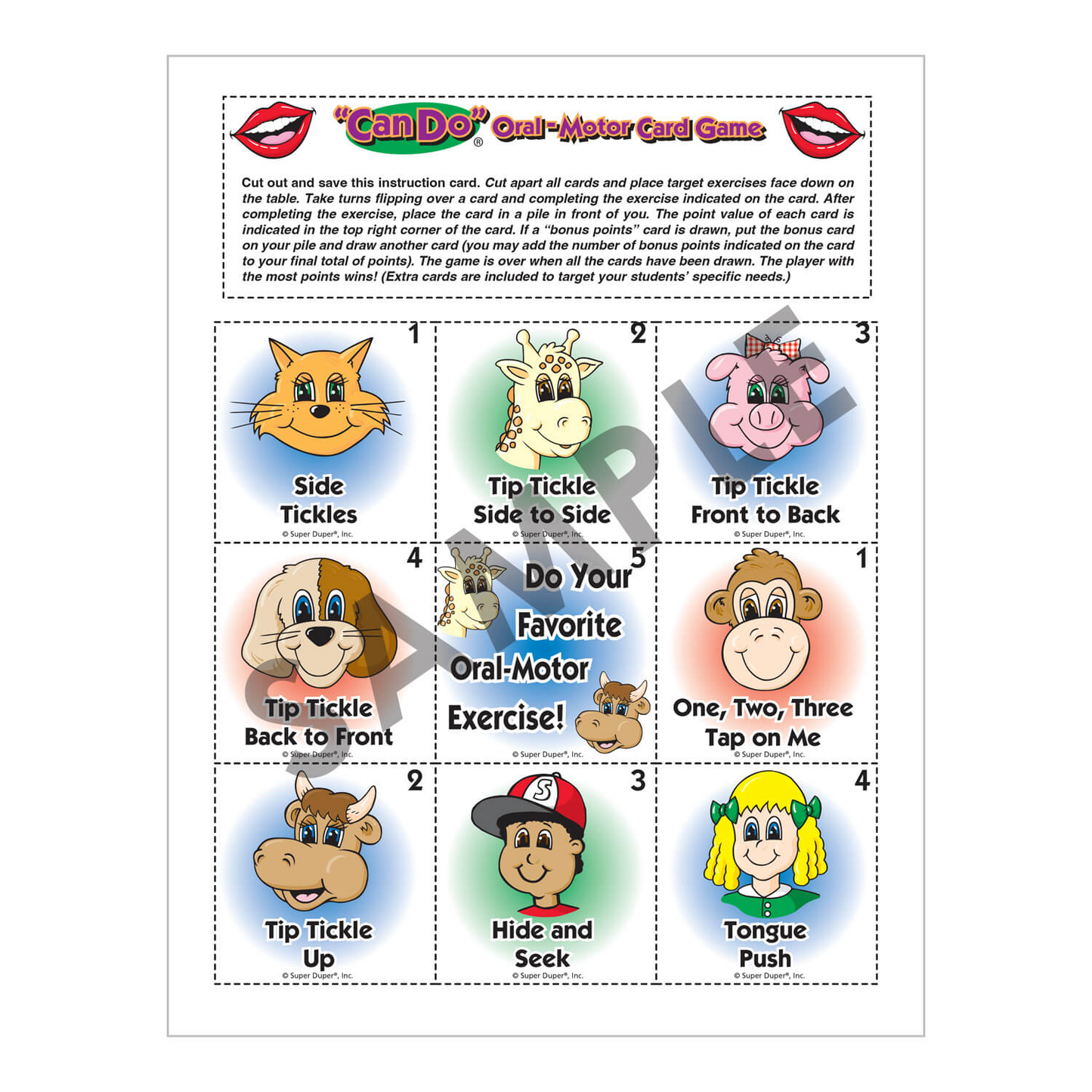 Can Do Oral-Motor Fun and Games