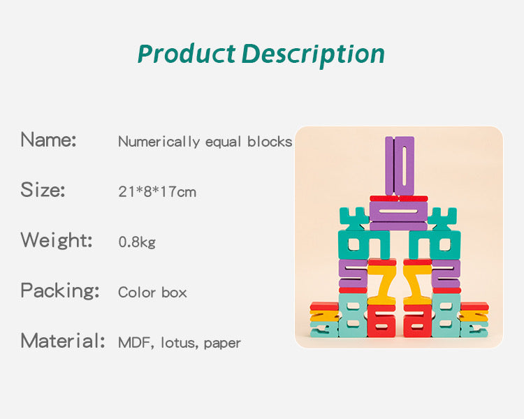 Number Wooden Blocks