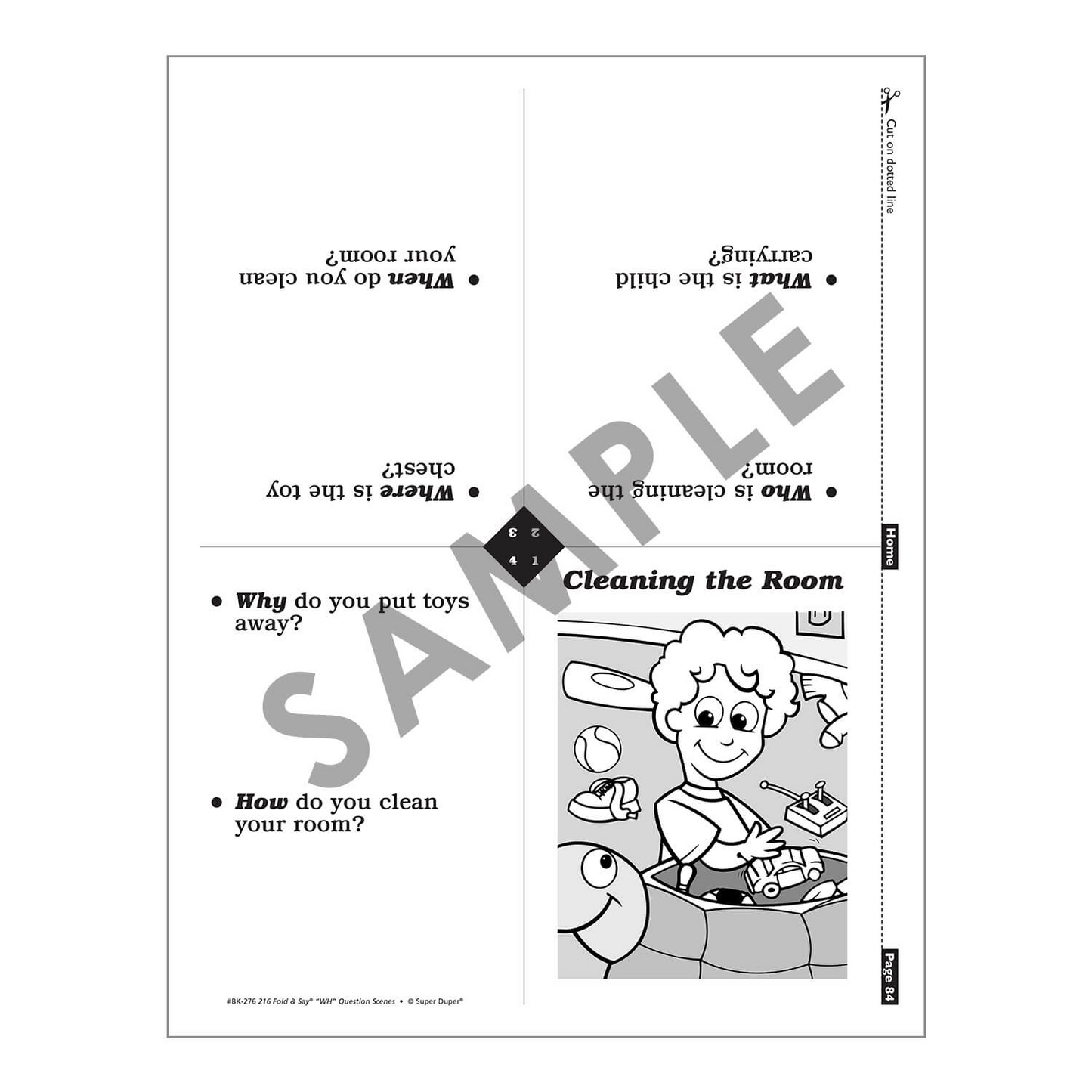 216 Fold & Say WH Question Scenes