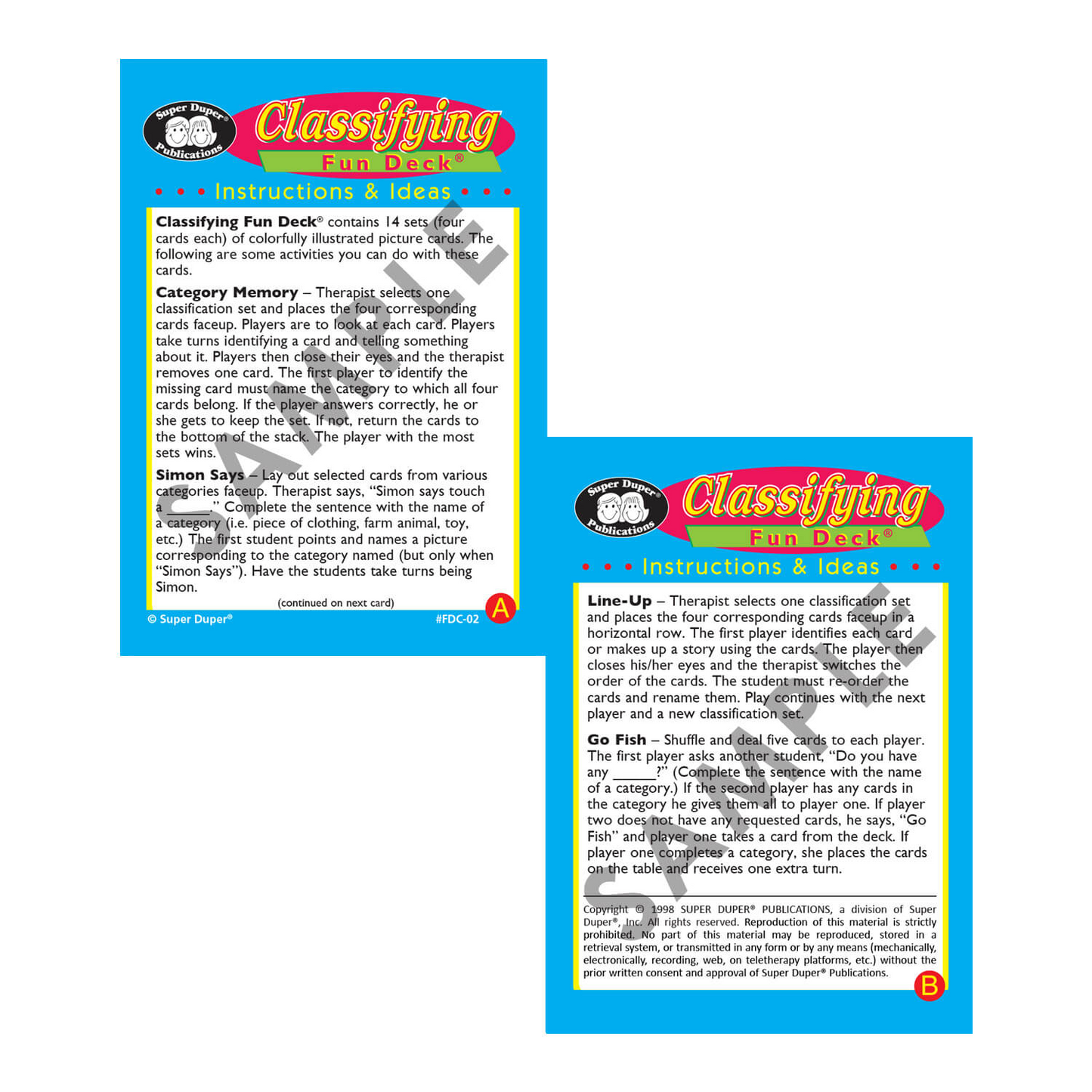 Classifying Fun Deck