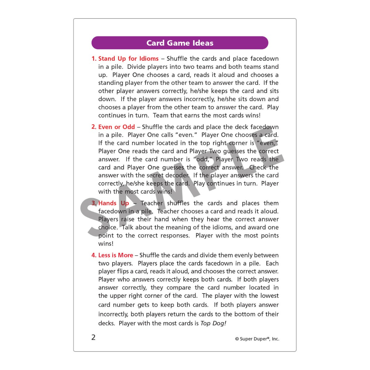 Focus on 320 Idioms and Proverbs Secret Decoder Fun Deck