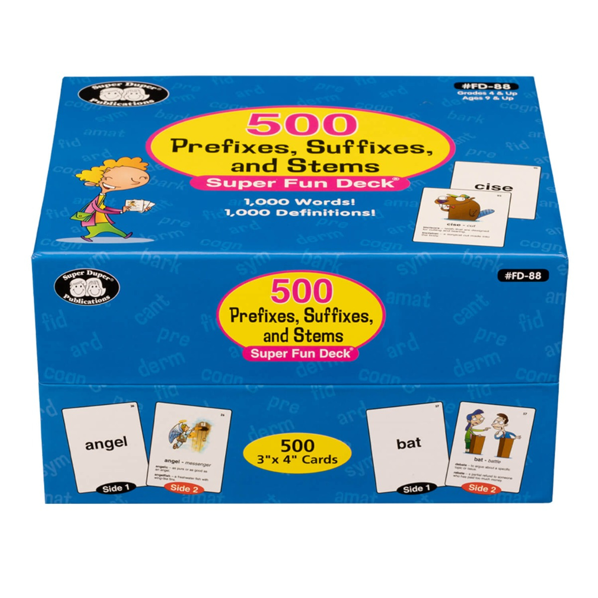 500 Prefixes, Suffixes, and Stems Super Fun Deck