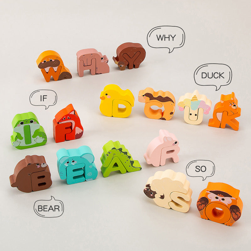 Animal Alphabet Wooden Toys