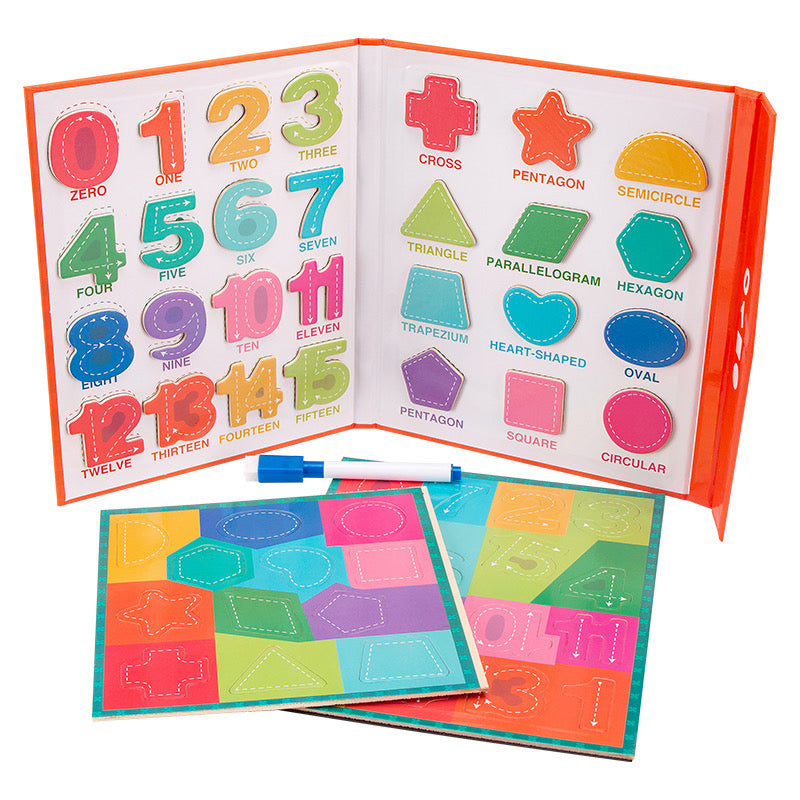 Digital Shapes and Numbers Magnetic Book