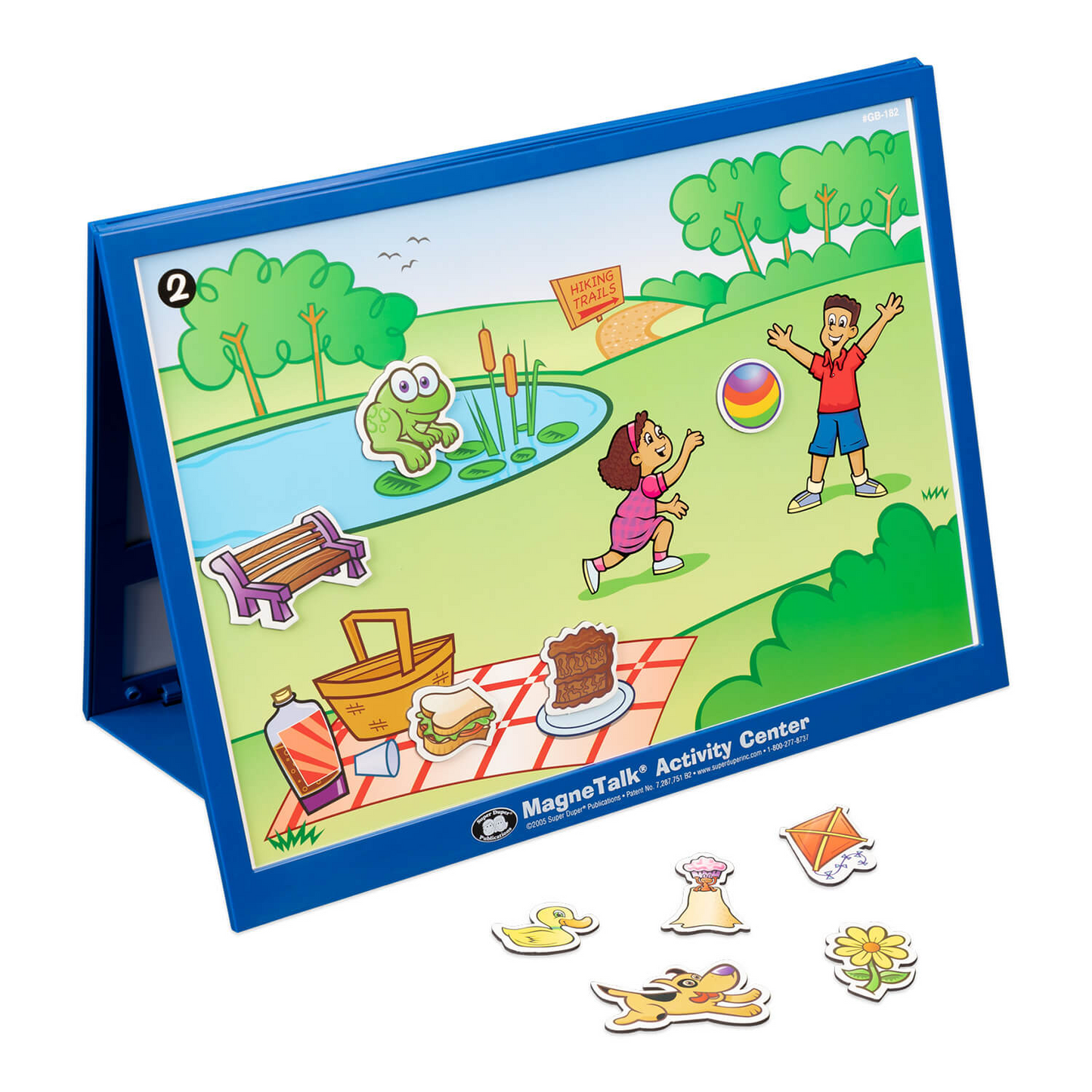 Magnetalk Match Up Adventure Kit with Barrier Game Board Stand