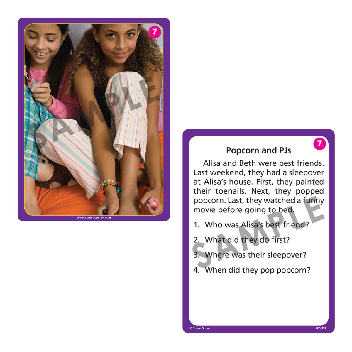 Photo Auditory Memory for Short Stories Fun Deck