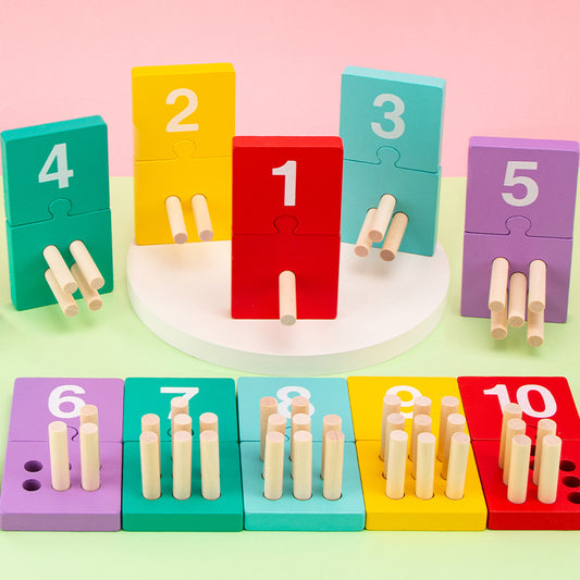 Numerical Wooden Plunger