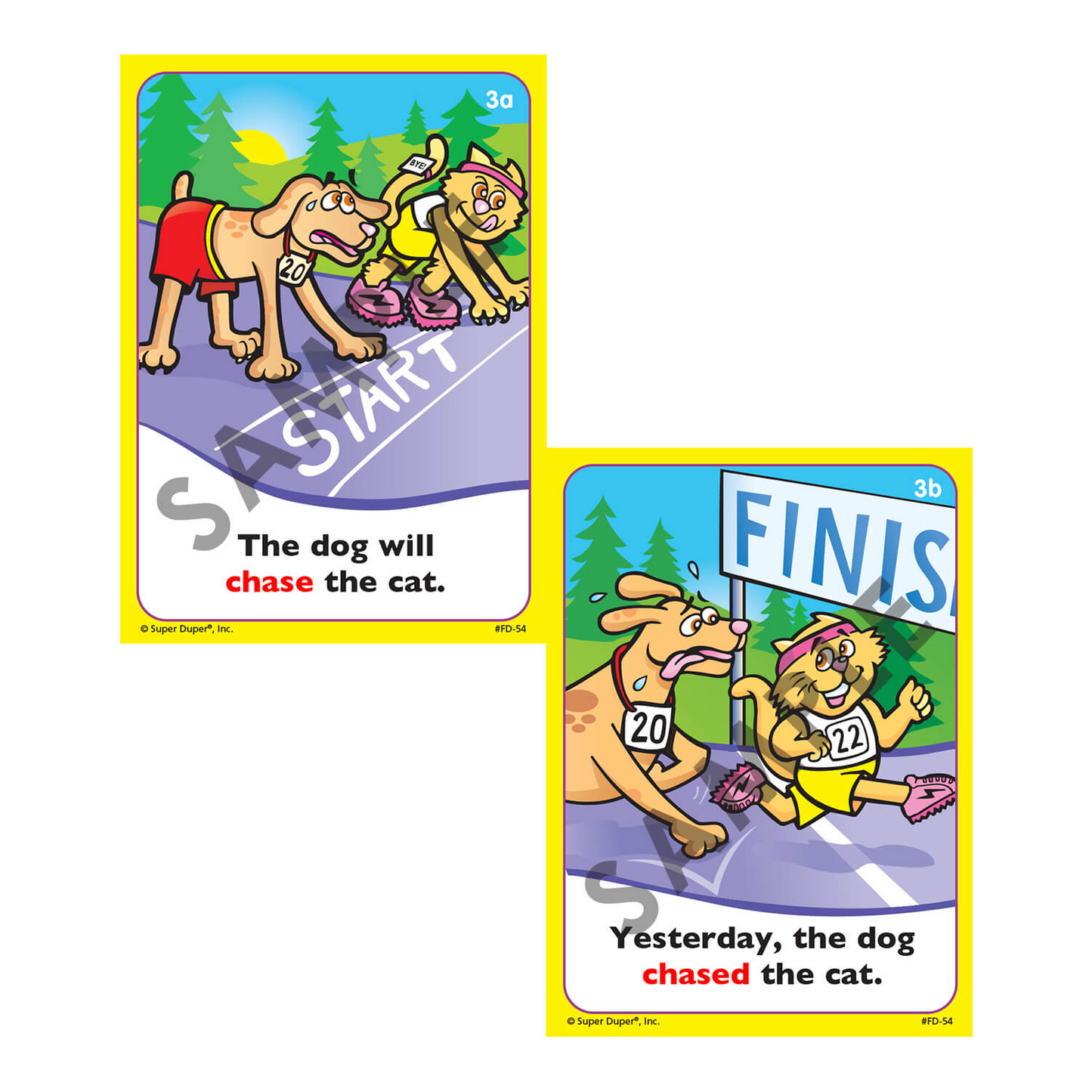 Regular Past Tense Verbs Fun Deck