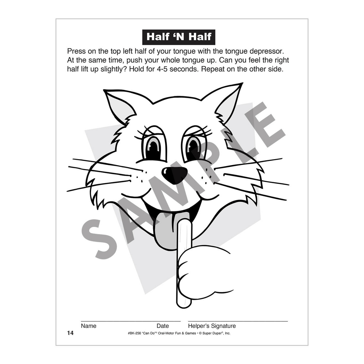 Can Do Oral-Motor Fun and Games
