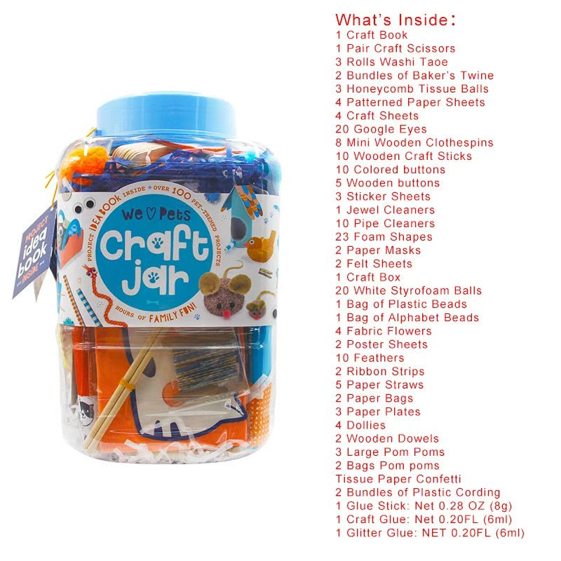 We ♥ Pets Craft Jar – All-in-One Creative Craft Kit (Ages 4+)