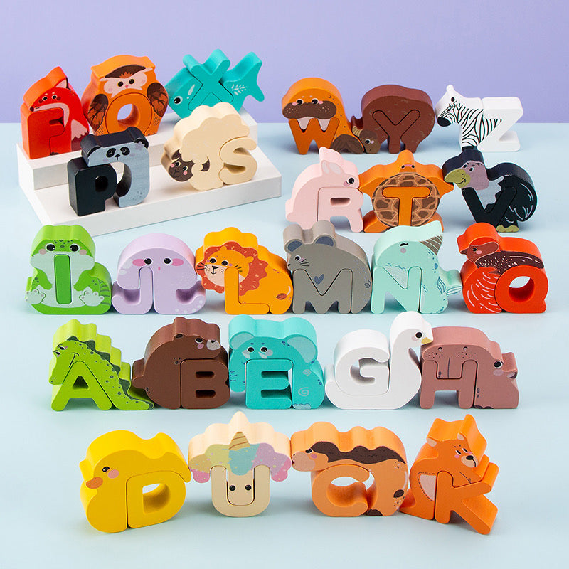 Animal Alphabet Wooden Toys