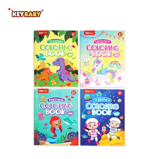 Kids’ Coloring Book – 16 Pages of Fun & Creativity (4 Designs)