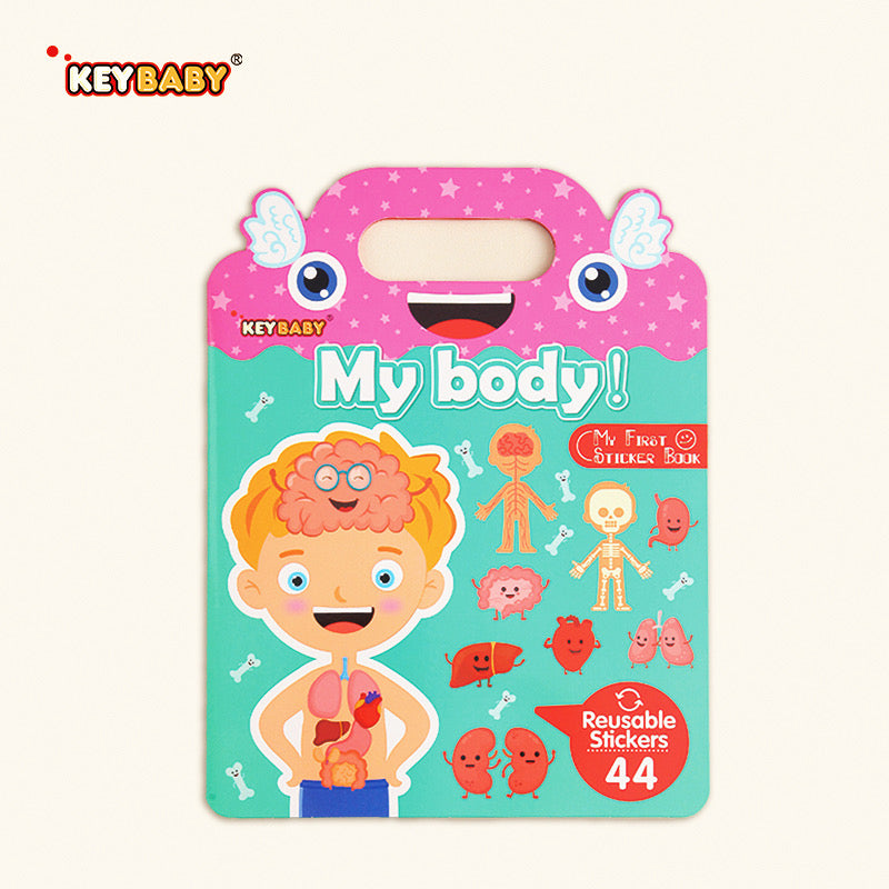 Jelly Sticker Book – Reusable, Fun & Educational (8 Designs)