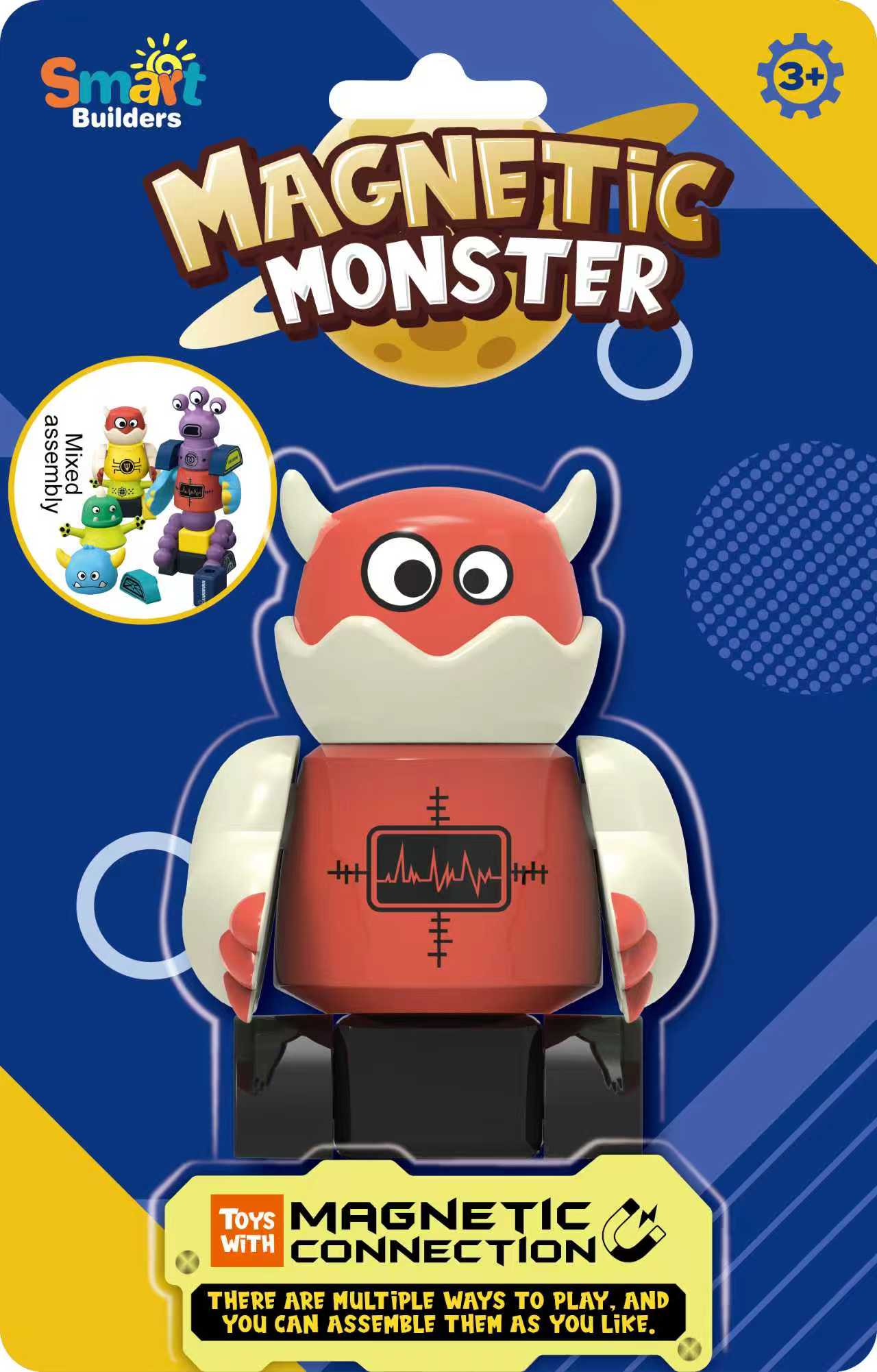 Magnetic Robot & Monster Builders – Collect & Create Series (15 Designs)