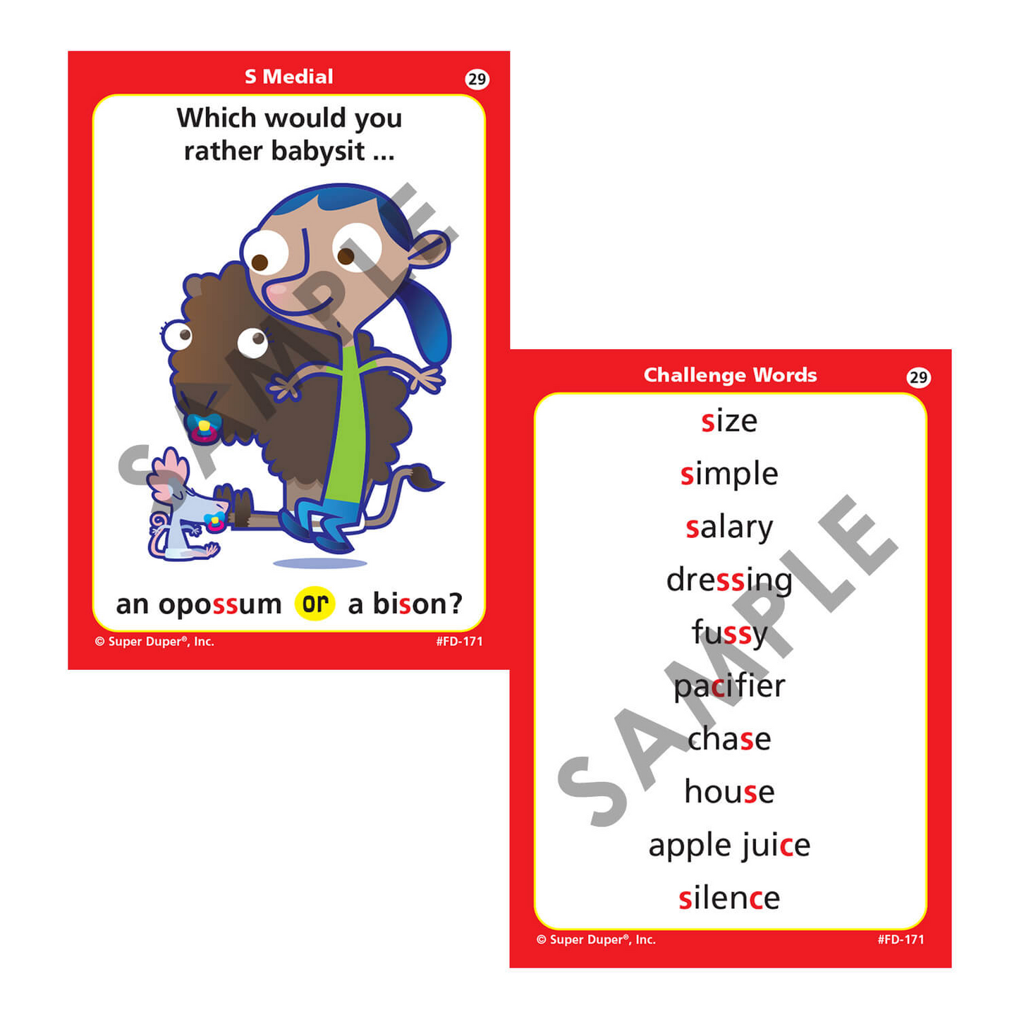 Carryover Questions for R, S, L Fun Deck