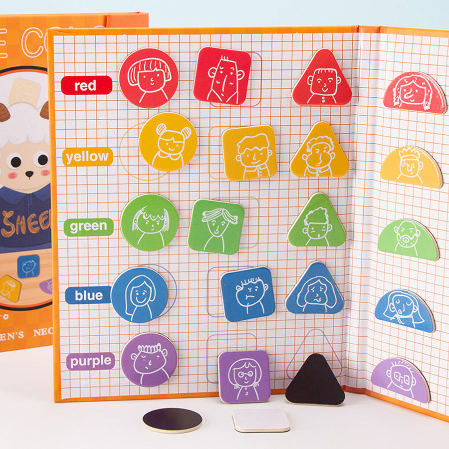 Shapes and Color Match Magnetic Book