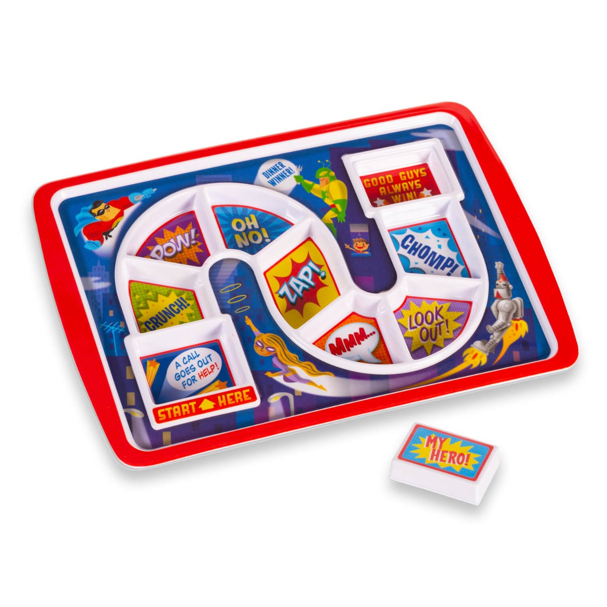 Dinner Winner Superheroes Plate – Pierre's Farm