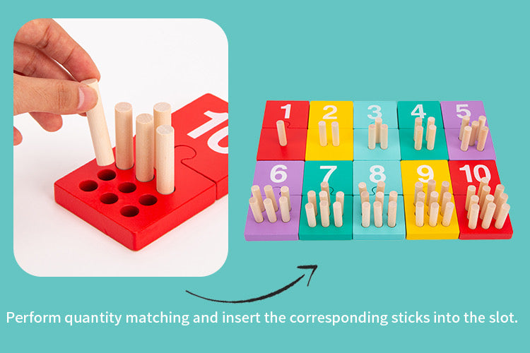 Numerical Wooden Plunger