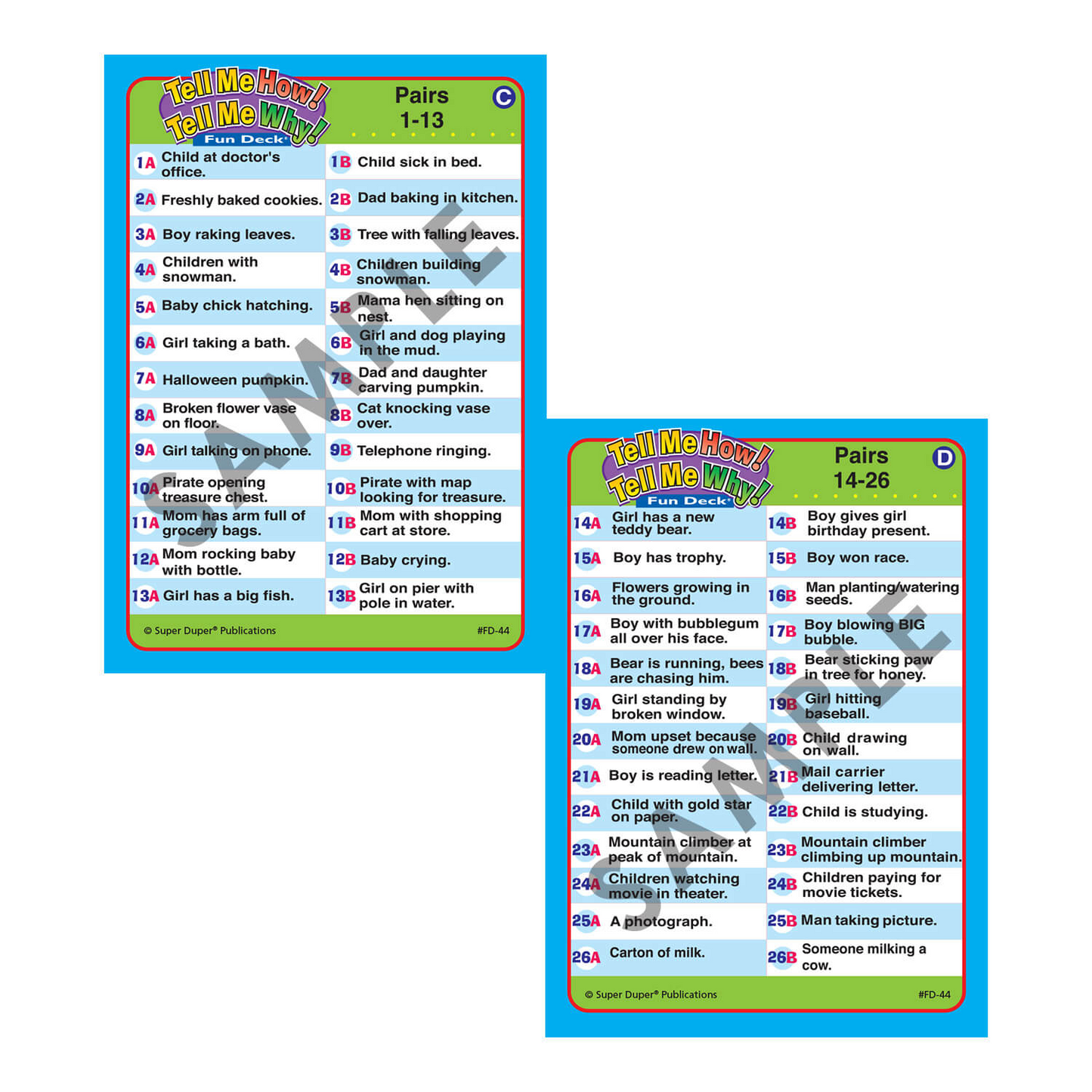 Tell Me How! Tell Me Why! Fun Deck