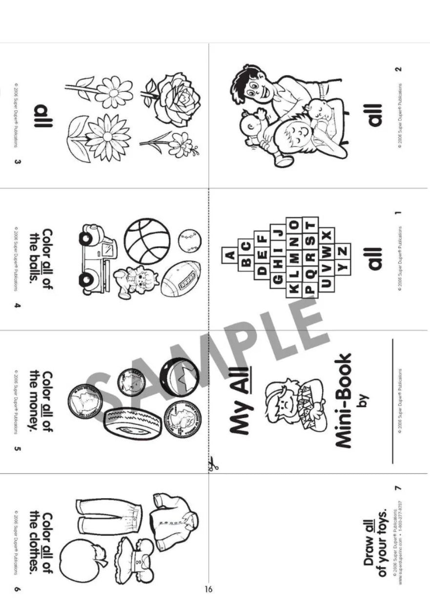 Fold and Say Basic Concepts Mini Book