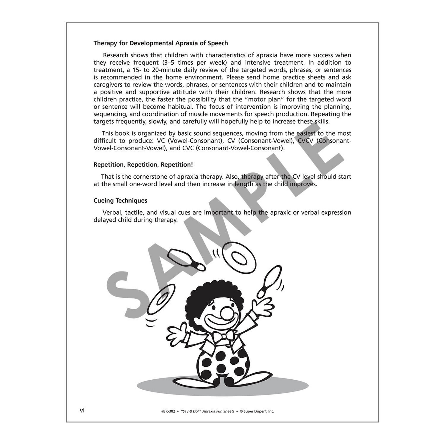 Say and Do Apraxia Fun Sheets